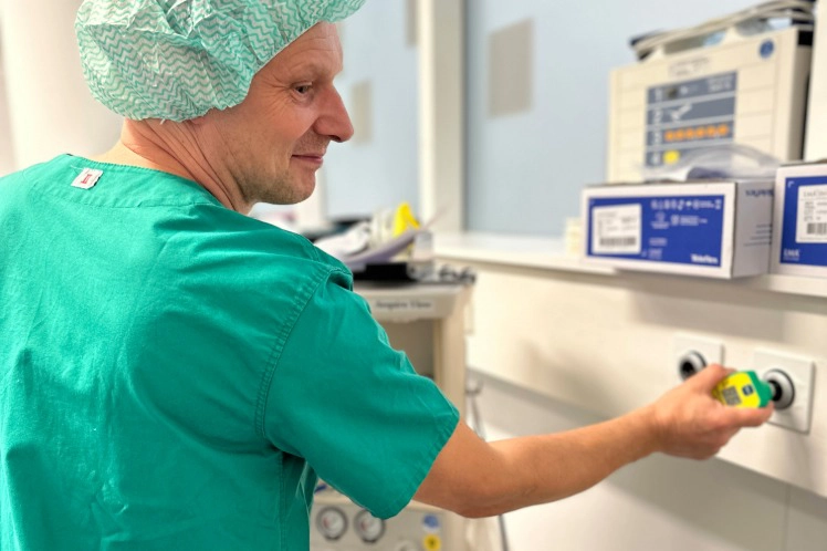 Entnahmestellen und Air-Motor von Baldus Medical